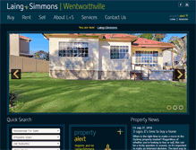 Tablet Screenshot of lsrealestate.com.au